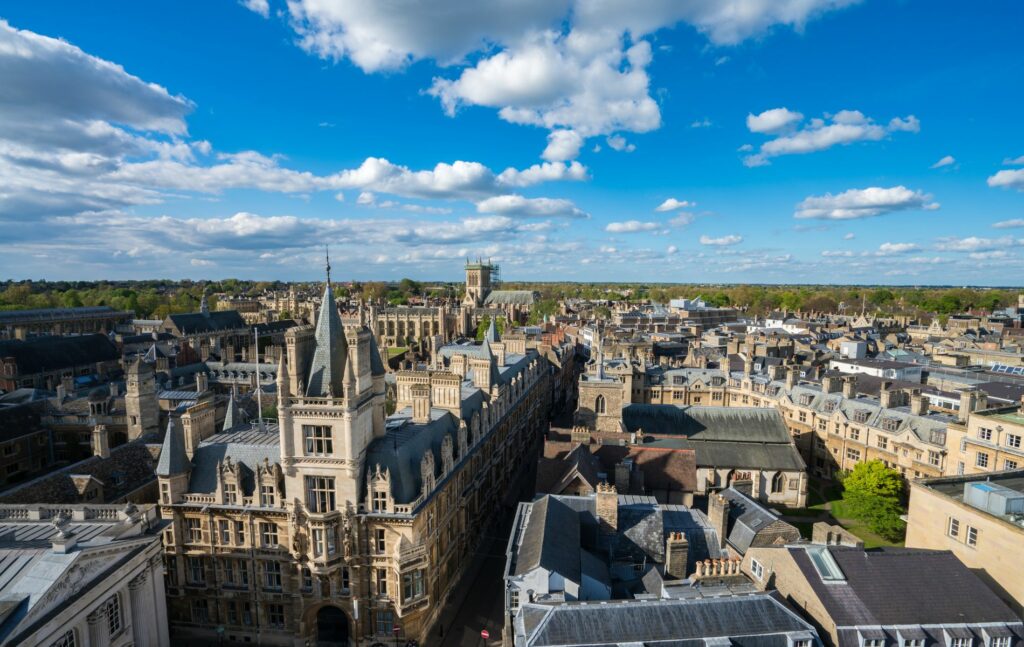 Cambridge City Aerial View
