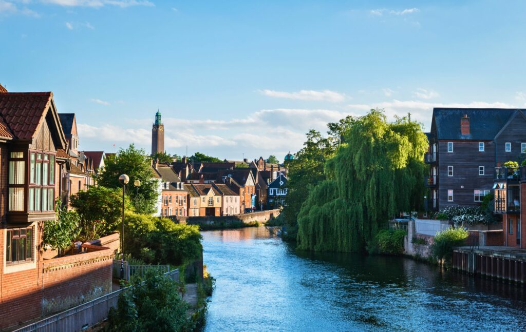 Norwich Golden Triangle, River Wensum at Dusk