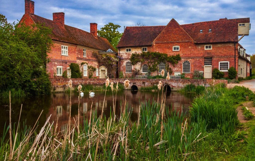 Flatford Mill along the river stour Dedham Vale